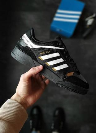 Adidas drop step (черно/белые)