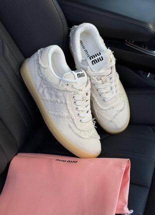 Кеды miu miu / женские кеды