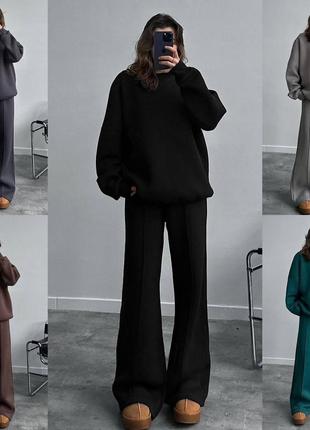 Теплий костюм oversize 📢супер цена 📢7 фото
