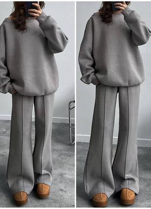 Теплий костюм oversize 📢супер цена 📢3 фото