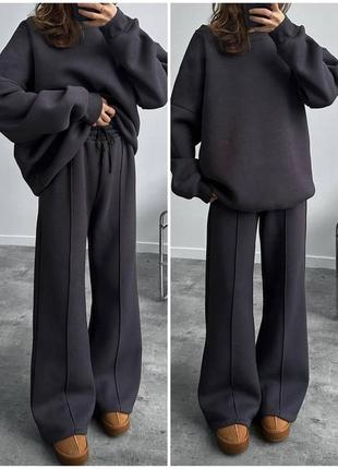 Теплий костюм oversize 📢супер цена 📢6 фото