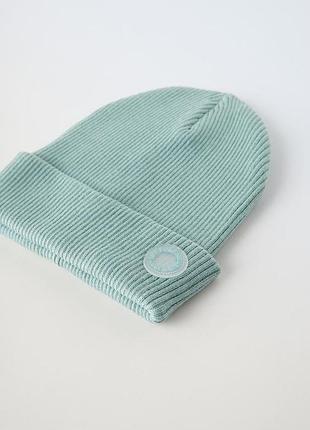 Шапка zara зара бирюза