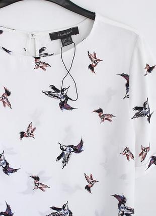 Блуза с птичками2 фото