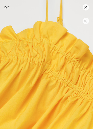 Желтое платье h&amp;m8 фото