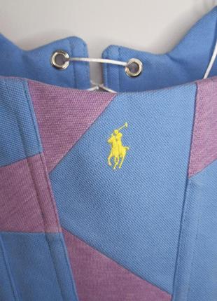 Polo ralph lauren корсетный топ голубо-пурпурный корсет upcycling3 фото