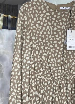 Мини-платье с объемной юбкой, принт бренда na-kd3 фото