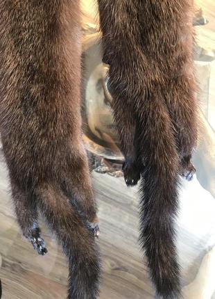 Мех норки, шкурка норки, шарф норки, палантин из норки