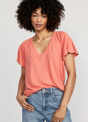 Женская футболка туника из смеси льна old navy