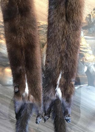 Мех норки, шкурка норки, шарф норки, палантин из норки