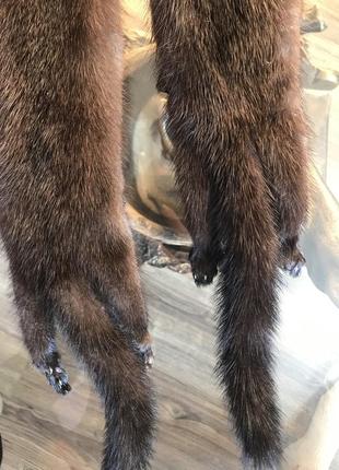 Мех норки, шкурка норки, шарф норки, палантин из норки