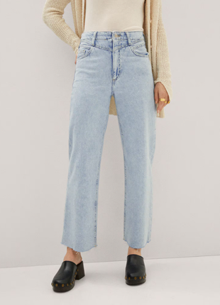 Летние джинсы wide leg от mango