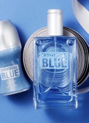 Individual blue набор для мужчин, аромат и шариковый дезодорант avon1 фото