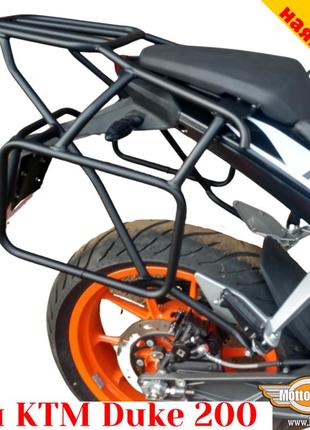 Ktm 200 duke цельносварная багажная система под сумки или алюминиевые кофры