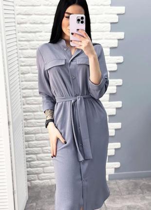 Длинное платье-рубашка с поясом "marcella" | норма | распродаж модели