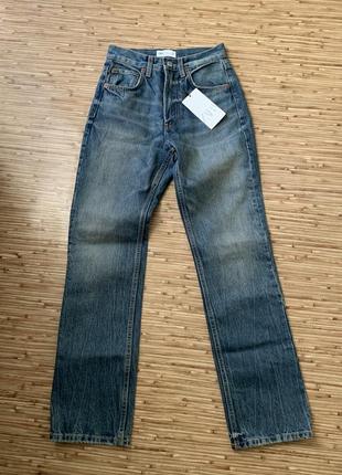 Джинсы zara straight fit с биркой