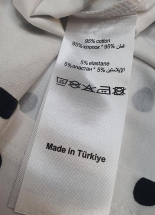 Біла футболка в горошок з паєтками для дівчинки  wanex оригінал преміум-якість туреччина7 фото