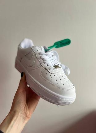 Nike air force 1 low white2 фото