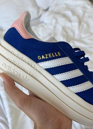 Кросівки adidas gazelle bold blue/pink8 фото