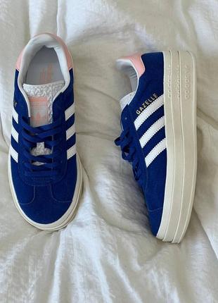 Кросівки adidas gazelle bold blue/pink10 фото