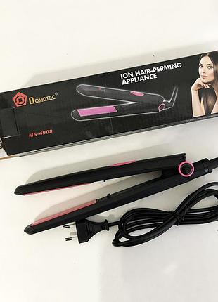 Щипцы domotec ms-4908, выпрямитель для волос 2в1, стайлер для укладки, утюжок для выравнивания
