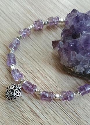 Изысканный браслет из аметиста