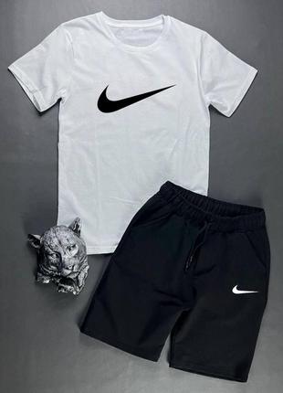 Чоловічий комплект літо футболка шорти nike