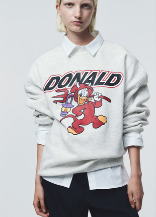 Стильный свитшот h&m с дональдом  м(44-46-48) 4