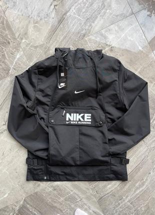 Мужская черная ветровка nike running 💨