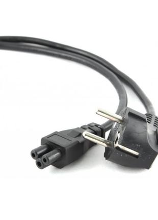 Кабель питания schuko pc-186 cee7 / 17-iec c5, 1.2 m, 0.75 мм, для ноутбука, oem q25 / 350
