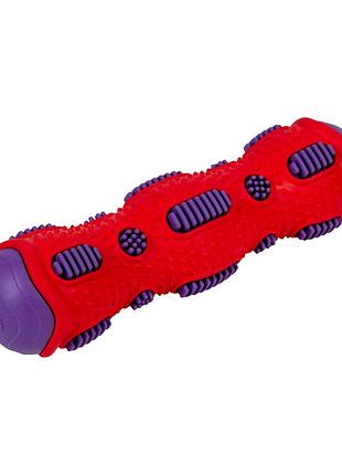 Игрушка для собак gigwi toothbrush stick с эффектом треска, термопластичная резина, 21 см