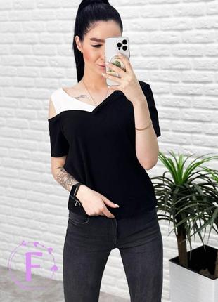 Трикотажна футболка "black&amp;white"  | батал