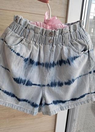 Джинсовые шорты на резинке f&f 9-10л