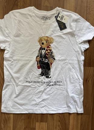 Polo ralph lauren bear, футболка женская, мишка