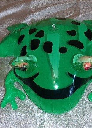 Светящаяся лягушка надувная игрушка