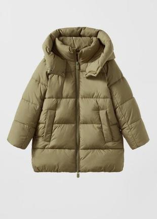 Пуховик с капюшоном zara на мальчика или девочку