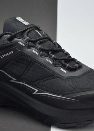 Чоловічі зимові утеплені термо кросівки чорні baas 75511