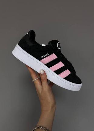 Adidas campus black / pink / white premium