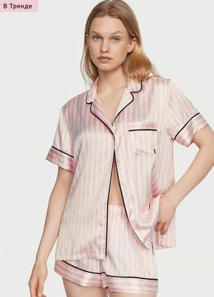Victoria's secret satin satin short pajama set, розмір s оригінал