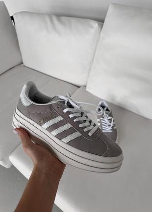 Кросівки adidas gazelle bold grey/white