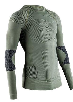 Термофутболка x-bionic combat energizer 4.0 shirt long sleeve men olive green/anthracite розмір int-xs