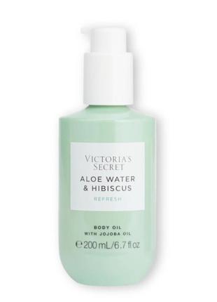 Масло для тела victoria's secret aloe water & hibiscus refresh