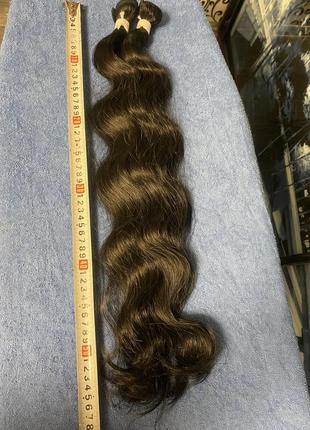 Волосы для наращивания,люкс качества, новый , цвет черный 65 см 200 грамм 2000