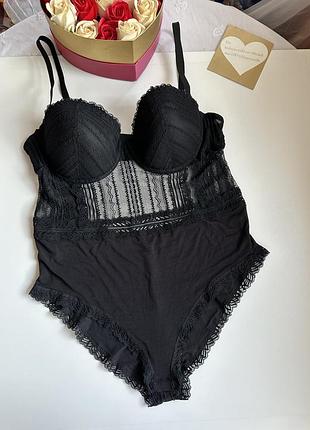 Кружевное боди с чашками eu 85 b 💙💛