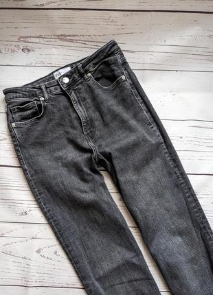 Сірі джинси , джинси з розрізами від zara5 фото