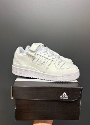 Adidas forum low white женские кроссовки адедас форум белые