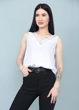 Літня блуза з глибоким декольте "gloria"  | норма і батал3 фото
