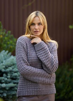 Свитер с теплой шерстяной пряжи 5