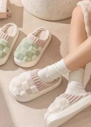 Новые качественные зимние тапочки 36/37р🩷❄️