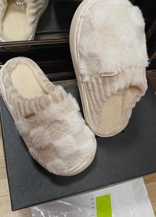 Новые качественные зимние тапочки 36/37р🩷❄️