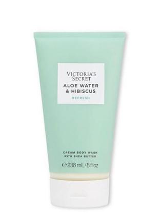 Крем-гель для душа victoria's secret aloe water & hibiscus